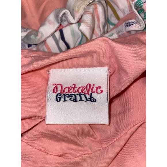 Natalie Grant Romper Bubble Suit Mermaid Ruffle Butt 100% Cotton Size 24M - Picture 3 of 4